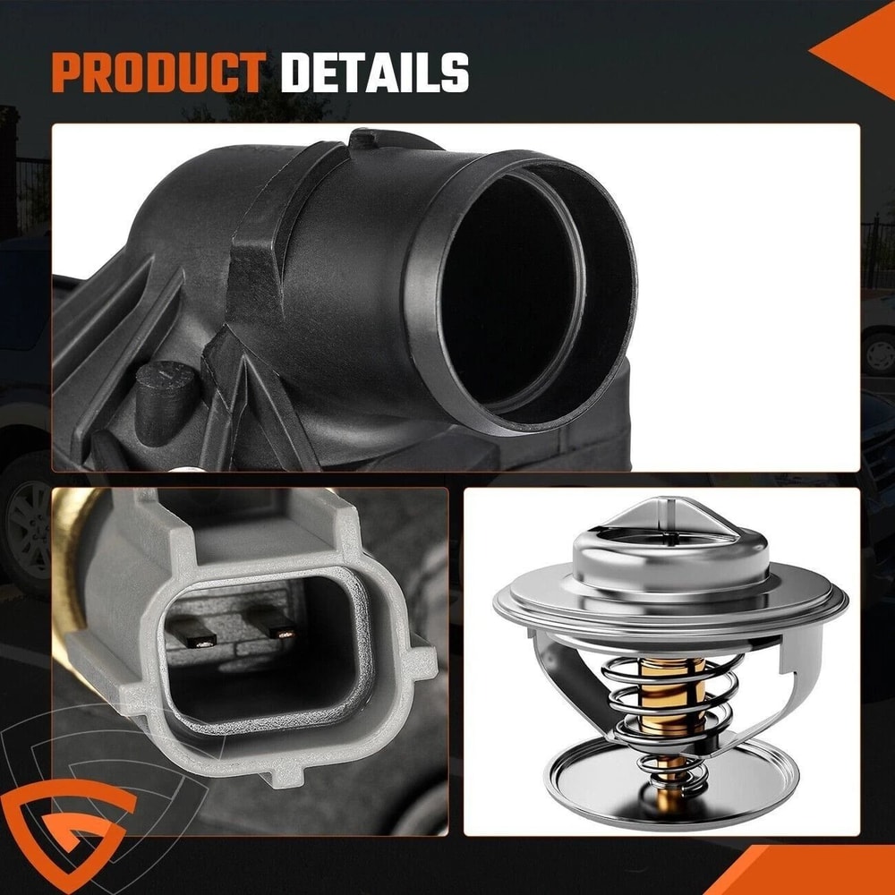 Thermostat Housing Assembly With Sensor For Ford Explorer 3