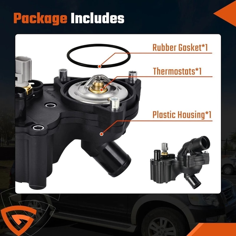 Thermostat Housing Assembly With Sensor For Ford Explorer 4