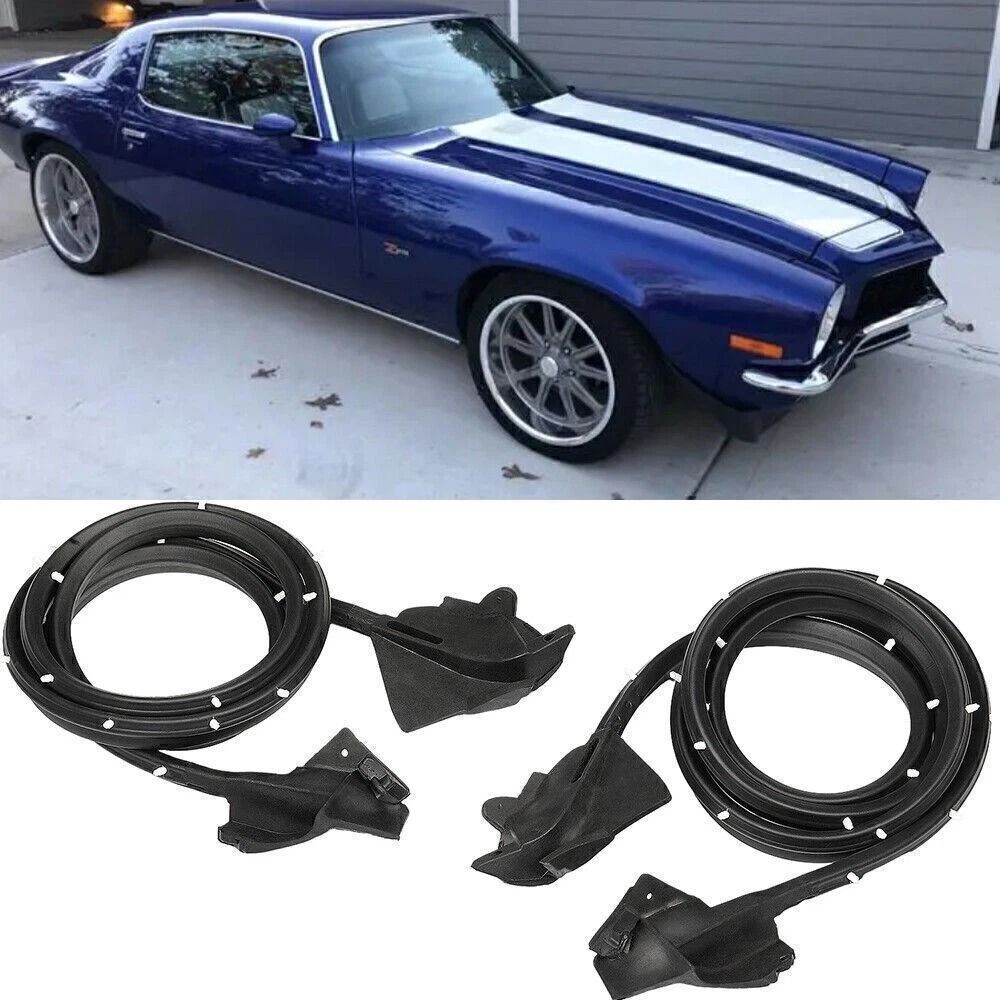Rubber Door Weatherstrip Seals For Camaro Firebird Trans Enhanced Fit Durability 9