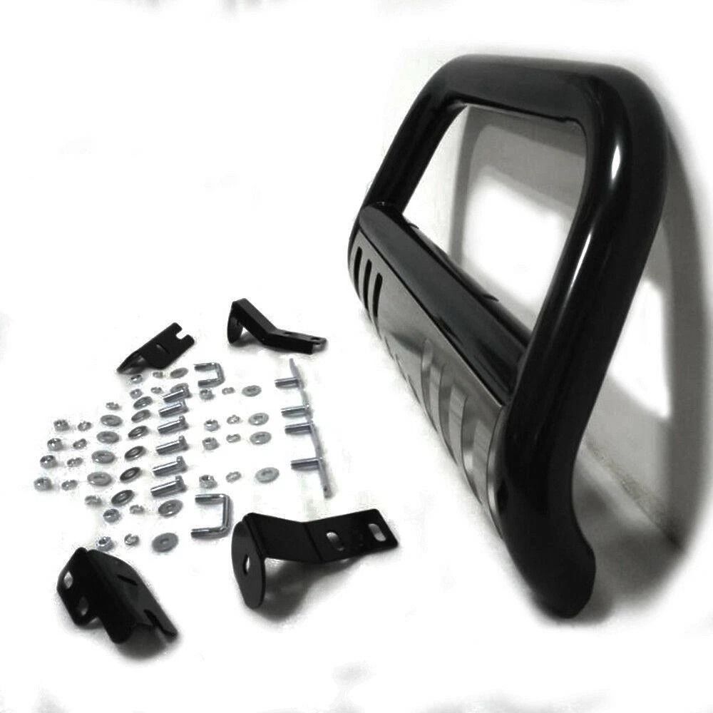 Black Stainless Steel Push Bumper Guard For Ford F150 Skid Plate Bull Bar Protection 2