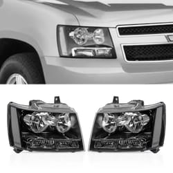 headlights headlamps assembly for chevy suburban, tahoe, and avalanche oem replacement
