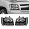 Headlights Headlamps Assembly For Chevy Suburban Tahoe And Avalanche OEM Replacement 0
