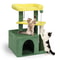 3 Layer Cat Tree Tower With Scratching Post Cozy Cat Condo And Toy Ball Indoor Cat Furniture For Ca 1