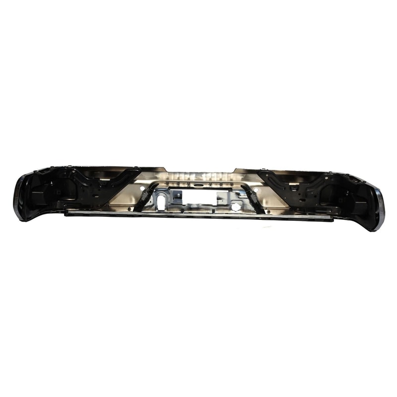Chrome Rear Bumper Assembly For Sierra Silverado With Sensors 3