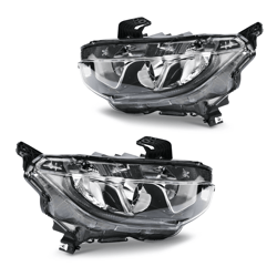 projector headlights chrome clear set for honda civic (left+right)