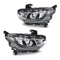 Projector Headlights Chrome Clear Set For Honda Civic LeftRight 0