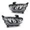 Projector Headlights Chrome Clear Set For Honda Civic LeftRight 0