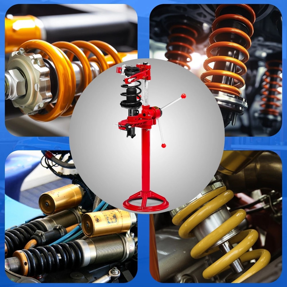 Auto Spring Compressor Hand Operated Strut Removal Tool Vehicle Repair Equipment Red 2