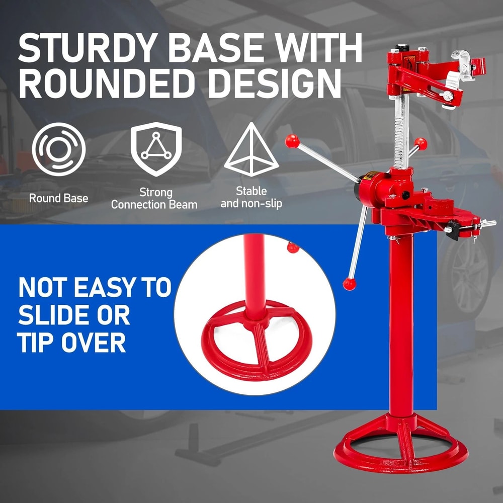Auto Spring Compressor Hand Operated Strut Removal Tool Vehicle Repair Equipment Red 3