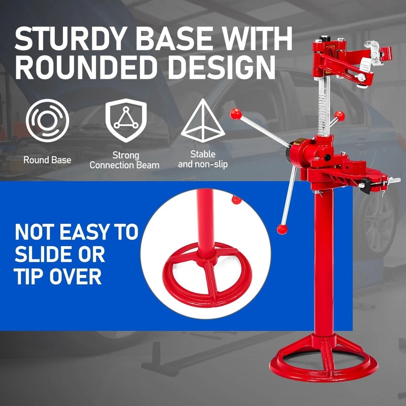 Auto Spring Compressor Hand Operated Strut Removal Tool Vehicle Repair Equipment Red 3