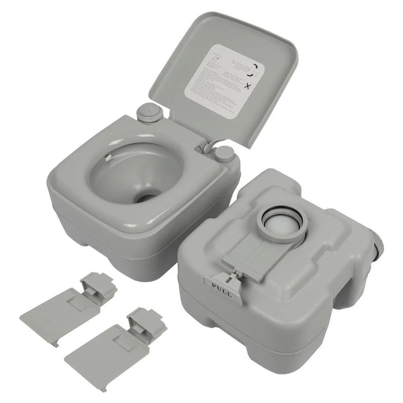 Portable Flush Toilet 20L Ideal For Camping Travel Outdoor And Car Use 1
