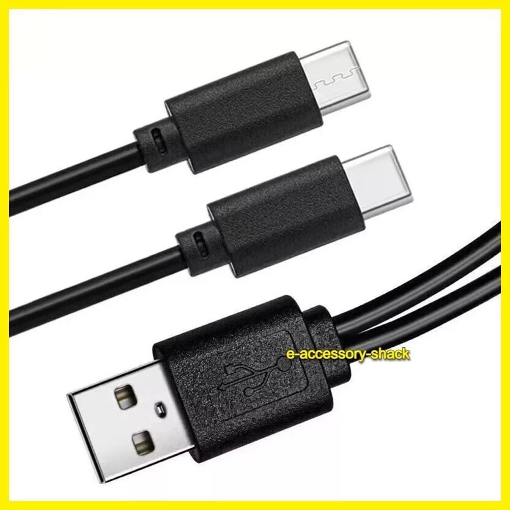 USBA To Dual USB C Charging Cable For IPhone 15 16 And Samsung Galaxy 2