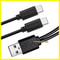 USBA To Dual USB C Charging Cable For IPhone 15 16 And Samsung Galaxy 2