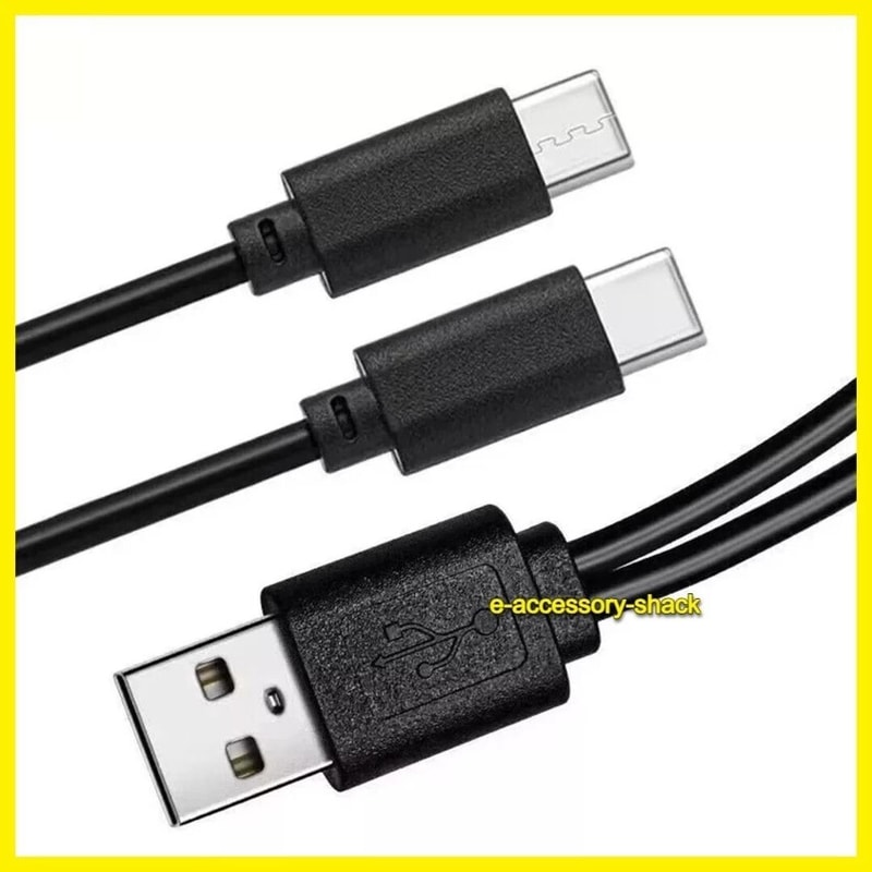 USBA To Dual USB C Charging Cable For IPhone 15 16 And Samsung Galaxy 2