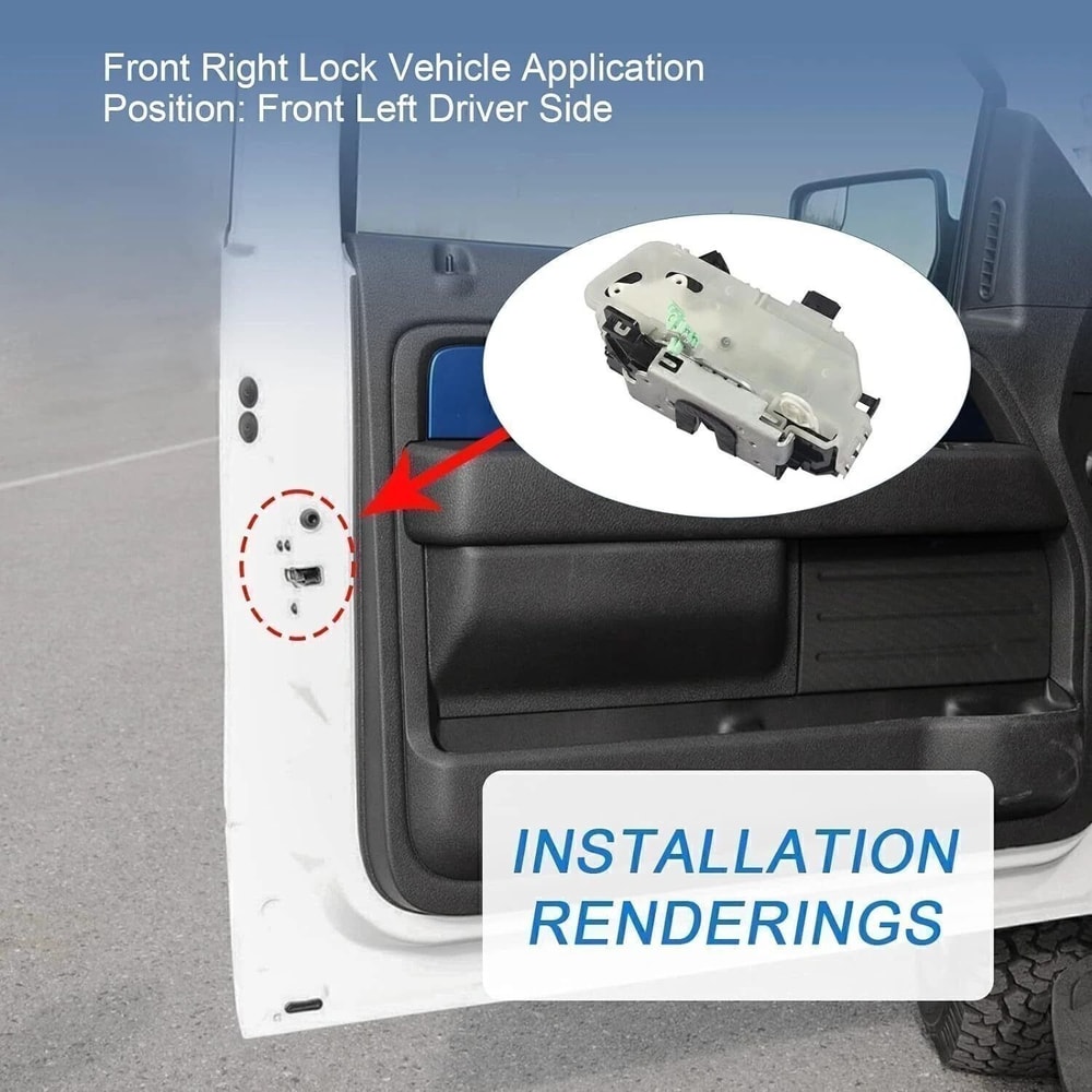 Front Left Driver Side Door Lock Actuator Latch For Ford 3