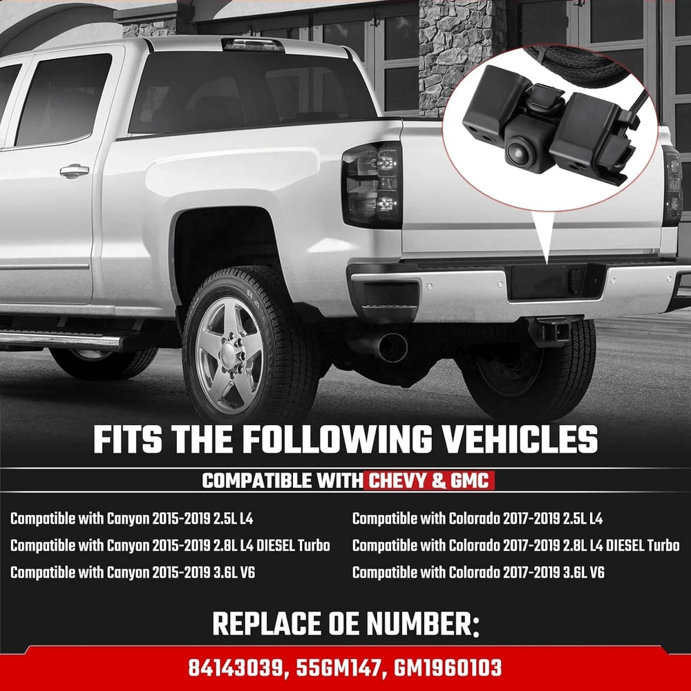 Rear View Parking Camera For Chevy Colorado GMC Canyon 9