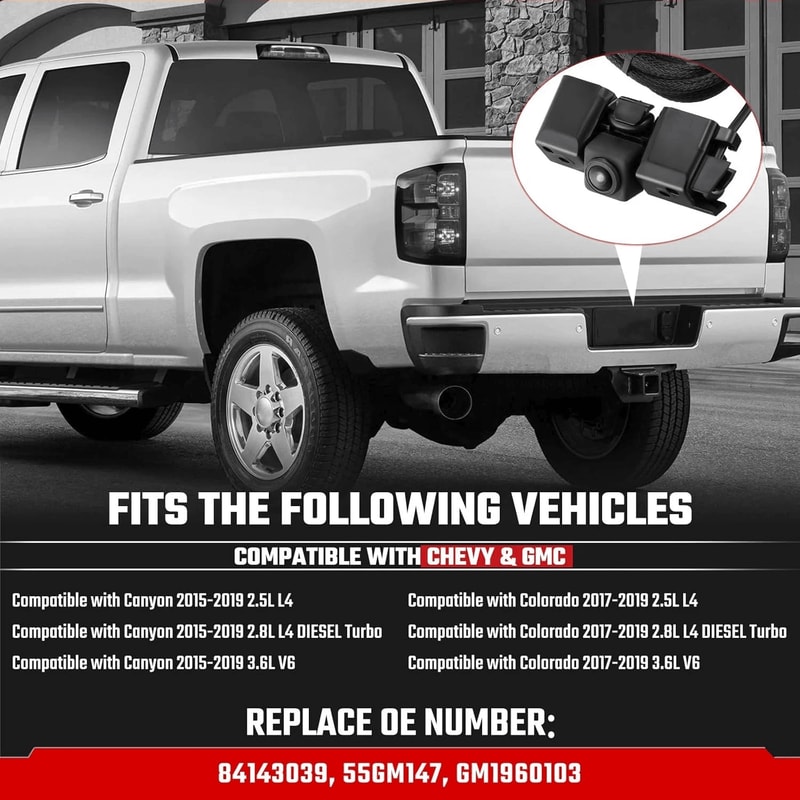 Rear View Parking Camera For Chevy Colorado GMC Canyon 9