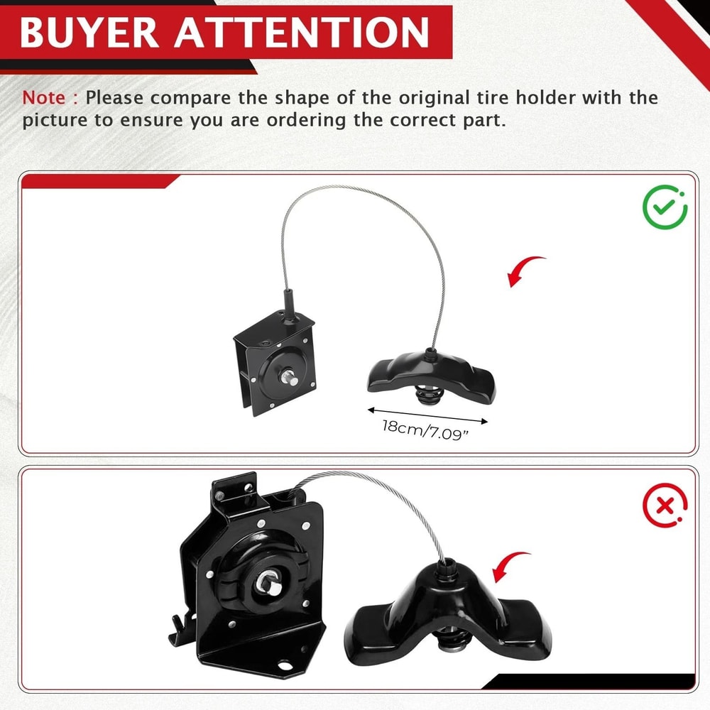 Spare Tire Hoist Replacement For Dodge Ram Spare Tire Winch Carrier 8