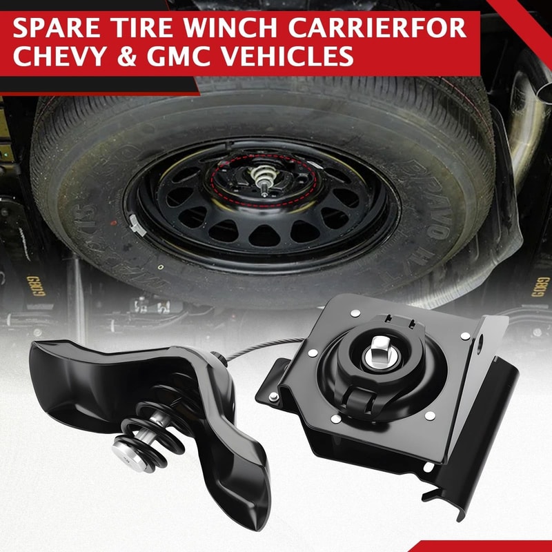 Spare Tire Hoist Winch Carrier For Silverado HD Sierra HD Rear Replacement 17