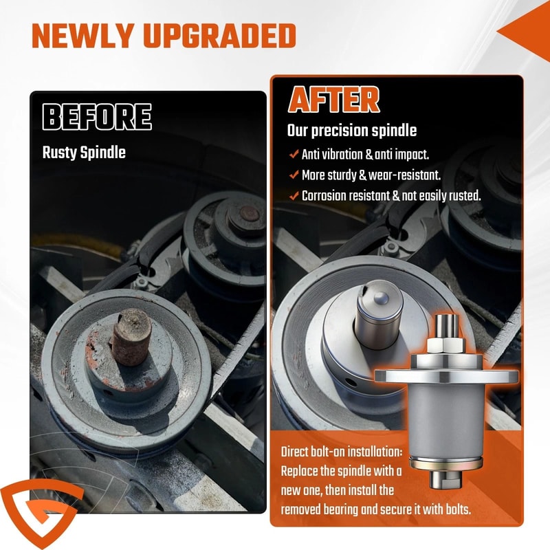 Heavy Duty Spartan Mower Spindle Deck Spindle For RT RZ SRT Pro HD XD XDe 9