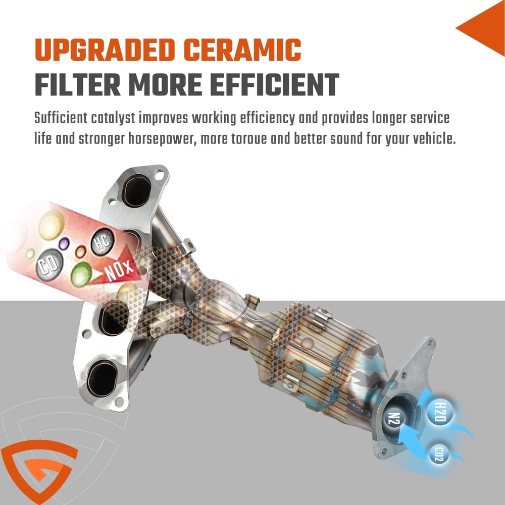 Direct Fit Nissan Altima Catalytic Converter Exhaust Manifold 6