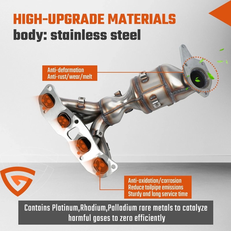 Direct Fit Nissan Altima Catalytic Converter Exhaust Manifold 7