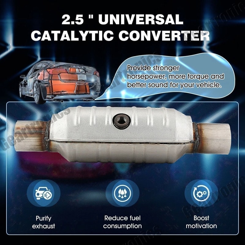 Universal Weld On Three Way Catalytic Converter Stainless Steel 10