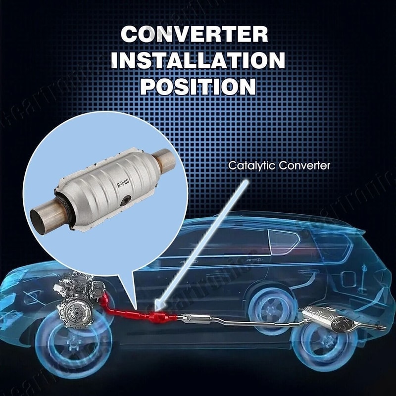 Universal Weld On Three Way Catalytic Converter Stainless Steel 9