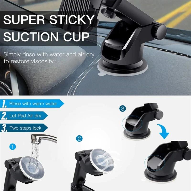 Universal 360 Car Phone Mount Windshield Dashboard Holder For IPhone Samsung GPS 7