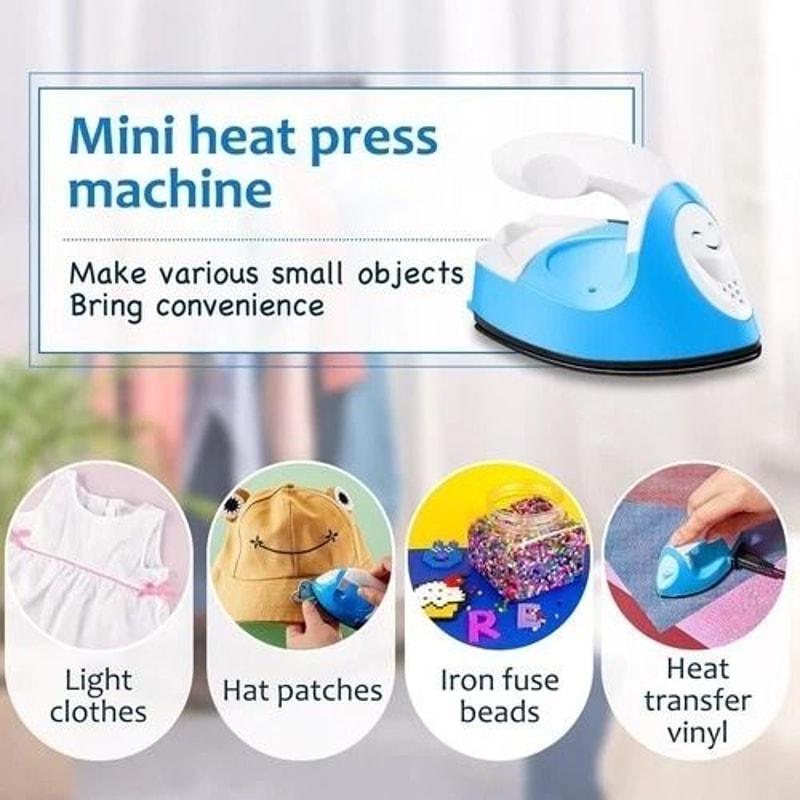 Mini Iron For Crafting Compact Small Travel Heat Press For Sewing Patches And Quilting 2
