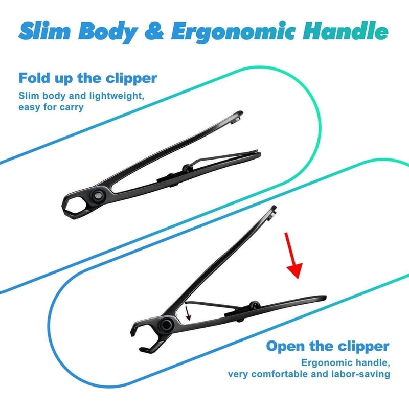 Heavy Duty Thick Toenail Clippers Stainless Steel Wide Jaw Cutter 3