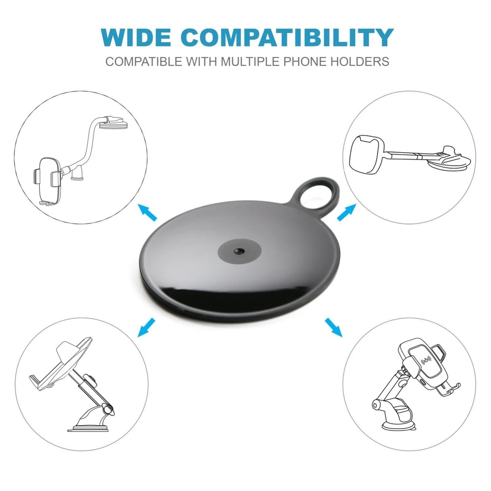 Dashboard Mounting Disk With Adhesive For Suction Cup Phone And GPS Holders 5