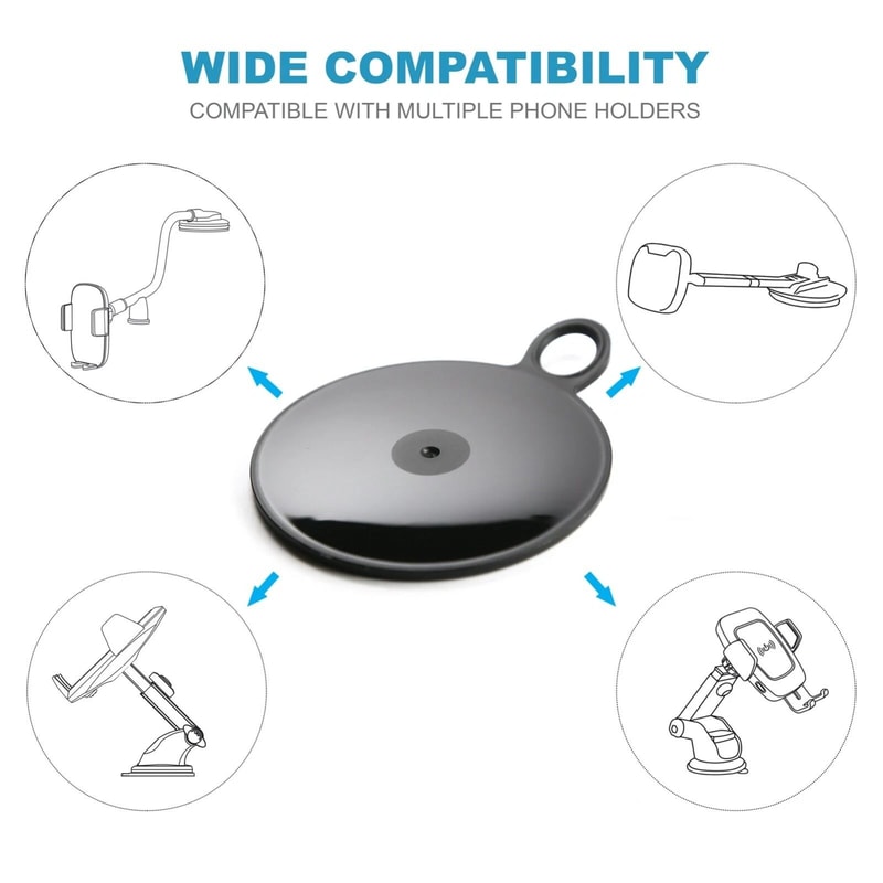 Dashboard Mounting Disk With Adhesive For Suction Cup Phone And GPS Holders 5