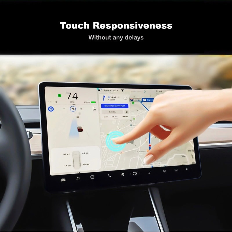 Obaska Tesla Model Screen Protector Tempered Glass For Model Y 4