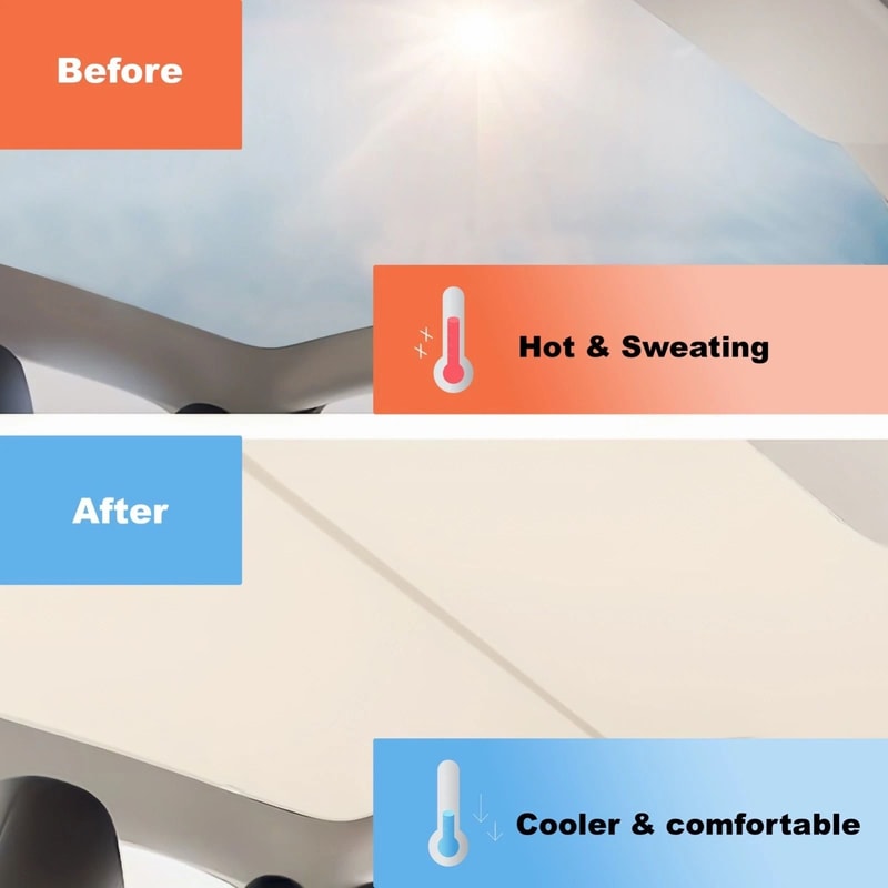 Tesla Model Y Juniper Sunshade Custom Fit Glass Roof Sunshade 2