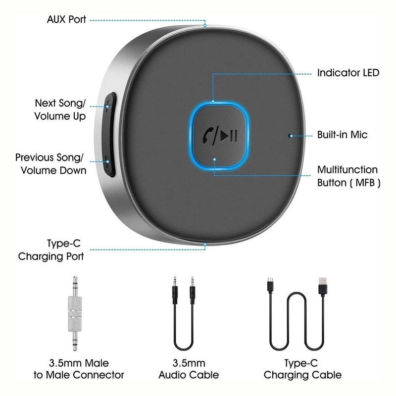 Bluetooth Receiver For Car And Home Stereo 14