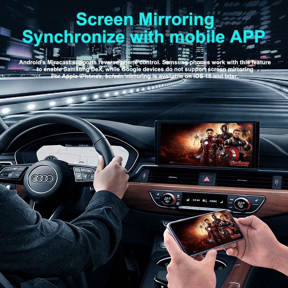 Wireless CarPlay Adapter With Android Auto AirPlay And Miracast 10