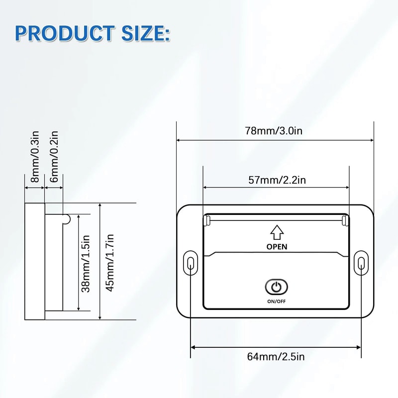 Dual USB Car Fast Charger With PD Ports On Off Switch Power Outlet 4