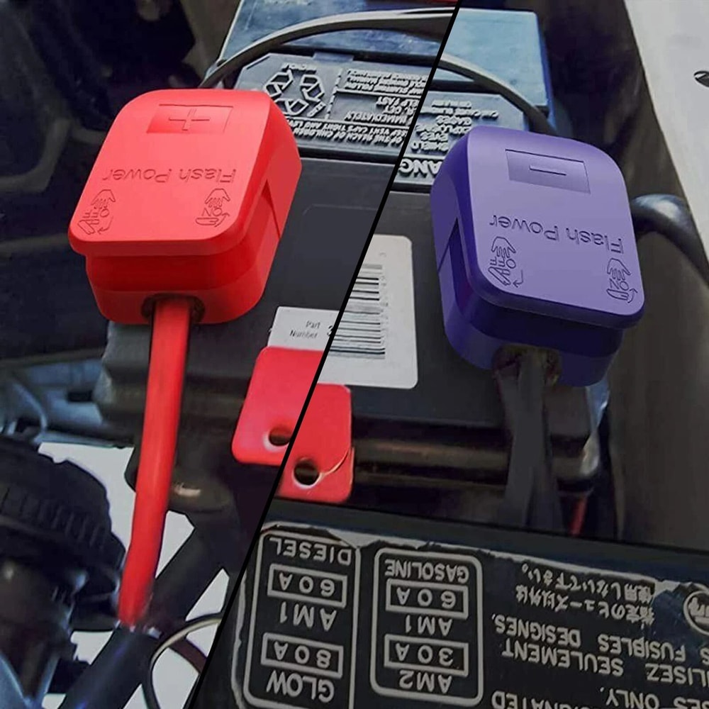 Quick Release Car Battery Terminal Connector Clamp Top Post Cover 5