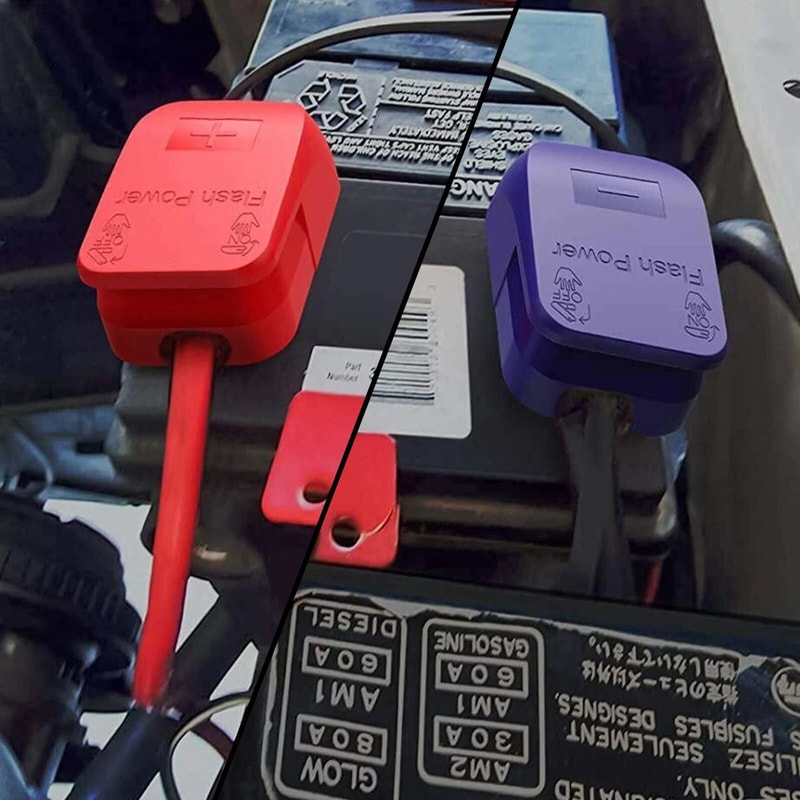 Quick Release Car Battery Terminal Connector Clamp Top Post Cover 5