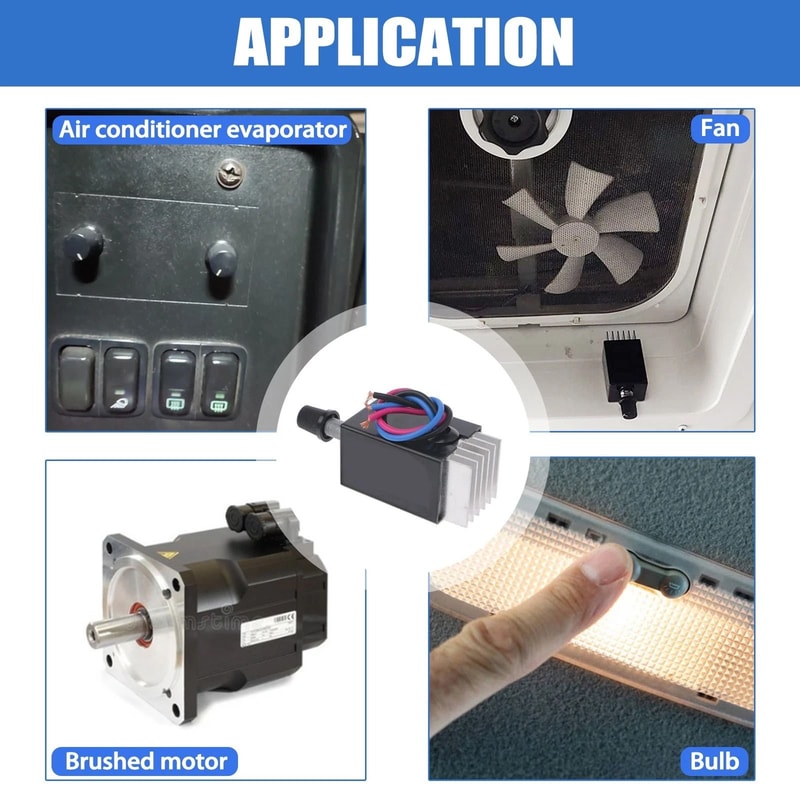 DC Motor Speed Controller Switch For Fan Heater Control Car Truck Defroster 2