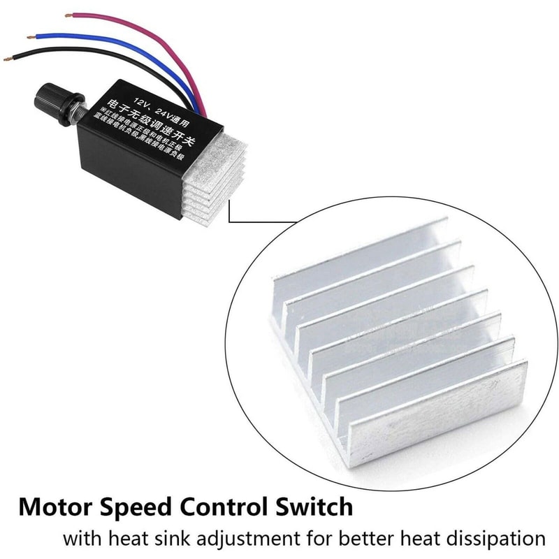 DC Motor Speed Controller Switch For Fan Heater Control Car Truck Defroster 3