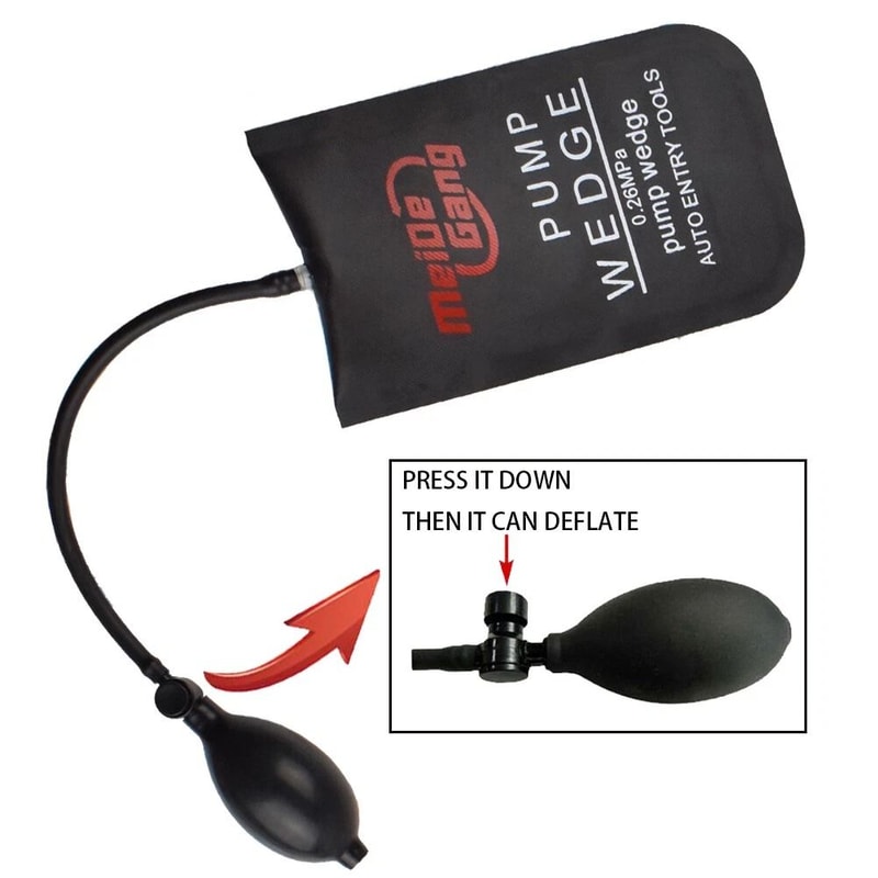 Universal Car Lockout Kit With Air Wedge Pump And Long Reach Tool Set 2