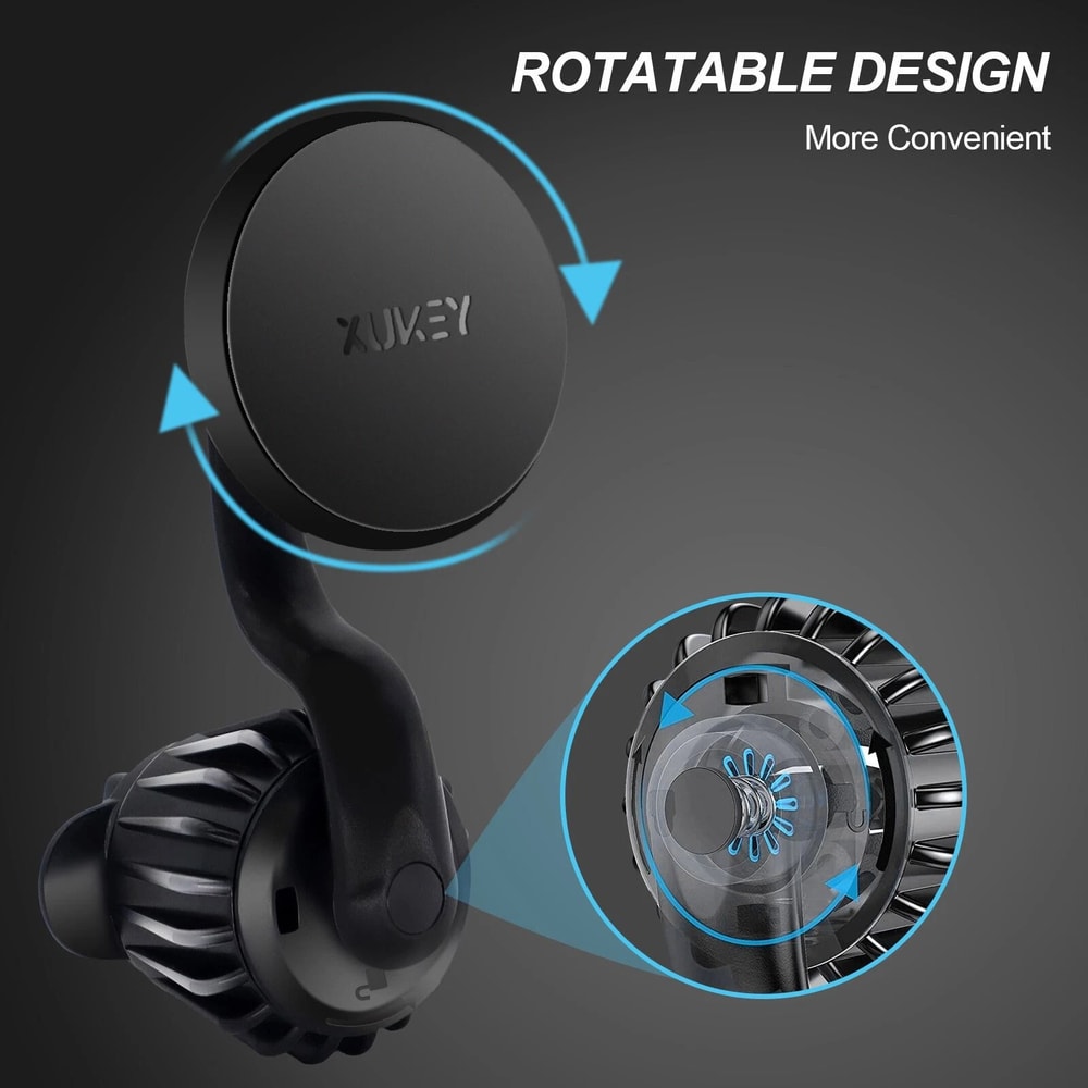 360 Rotation Magnetic Car Phone Mount Air Vent Dashboard Holder For IPhone And Android 6