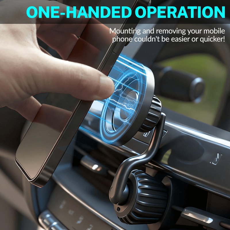 Car Mount For IPhone Strong Magnetic Air Vent And Dashboard Phone Holder 6