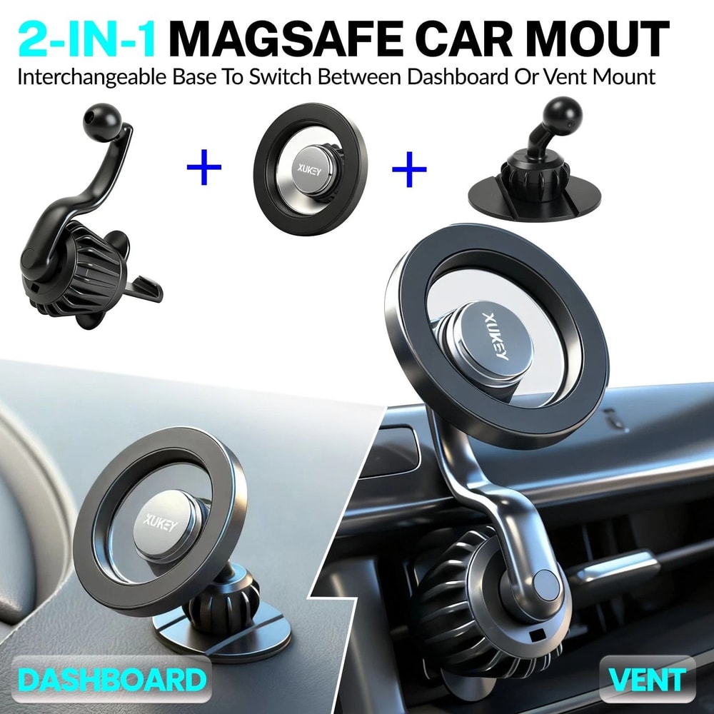 Car Mount For IPhone Strong Magnetic Air Vent And Dashboard Phone Holder 7