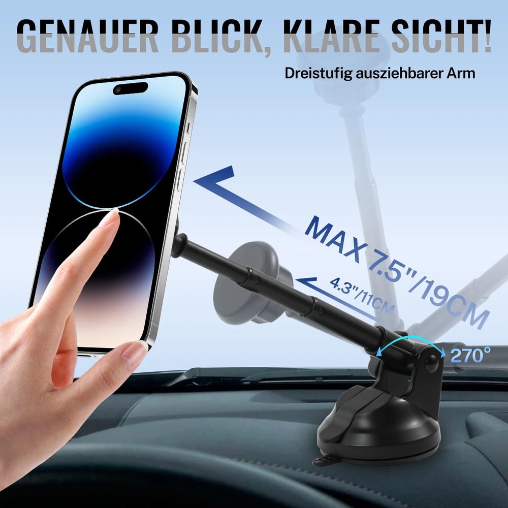 Magnetic Car Phone Holder Stand For Dashboard Vent Universal Mount For GPS Smartphones Devices 9