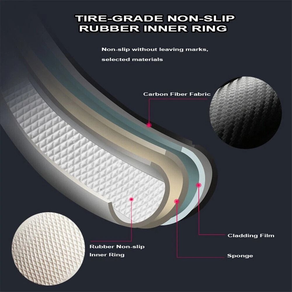 Carbon Fiber Leather Steering Wheel Cover For Chevrolet Antislip Car Accessories 7