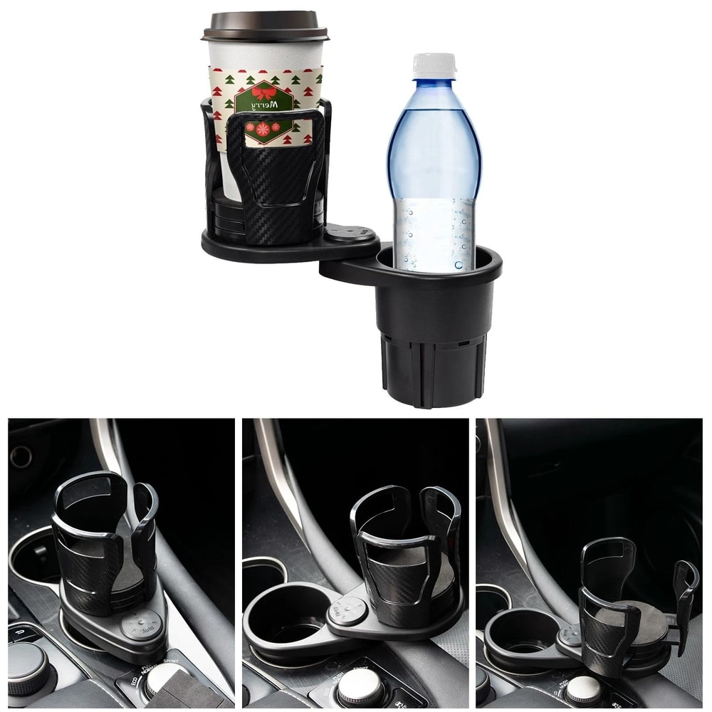 360 Rotating Car Cup Holder Drink Bottle Adapter Expander Organizer 6