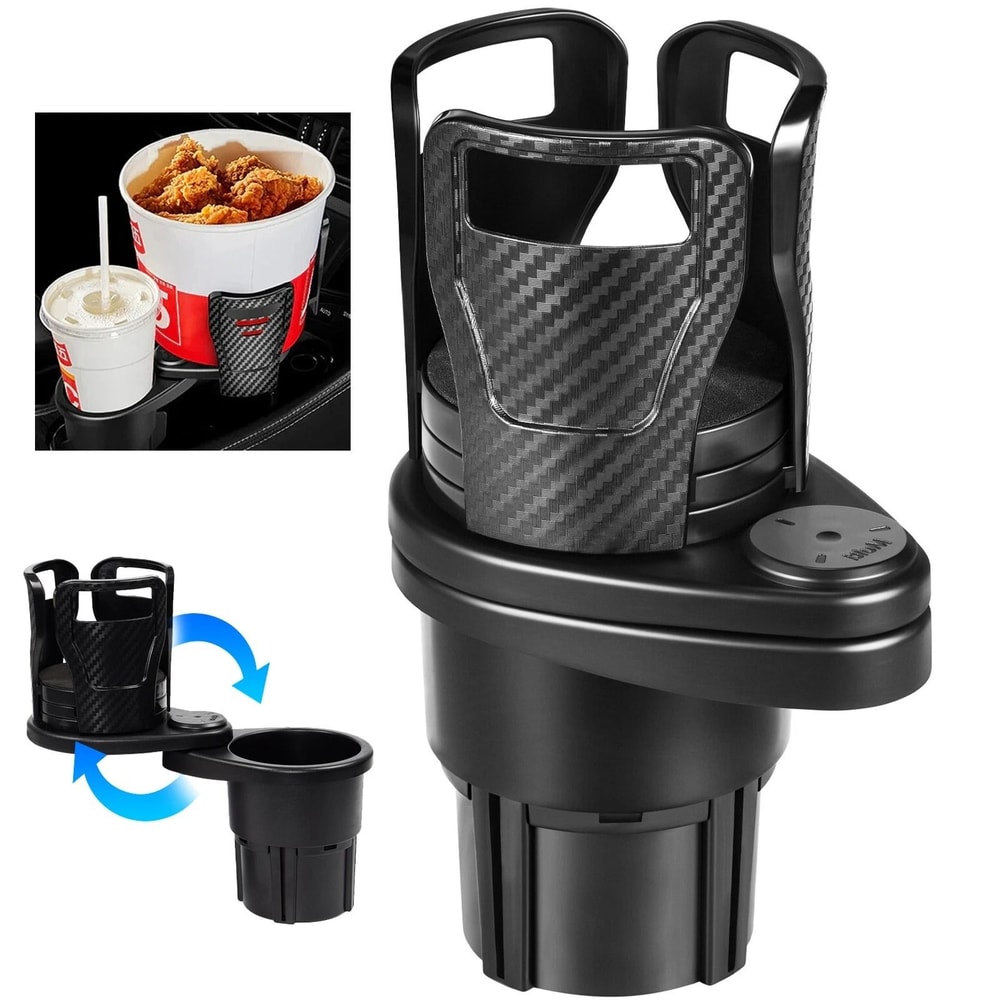 360 Rotating Car Cup Holder Drink Bottle Adapter Expander Organizer 0